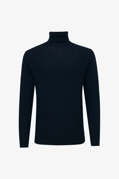 Cable Rollneck | Donkerblauw