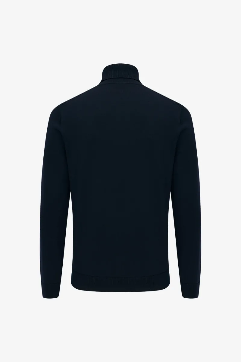 Cable Rollneck | Donkerblauw