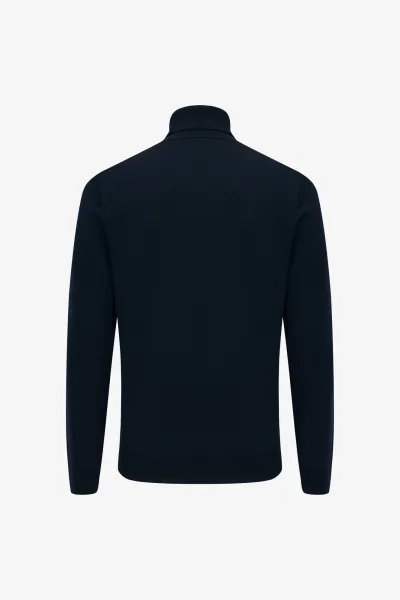 Cable Rollneck | Donkerblauw