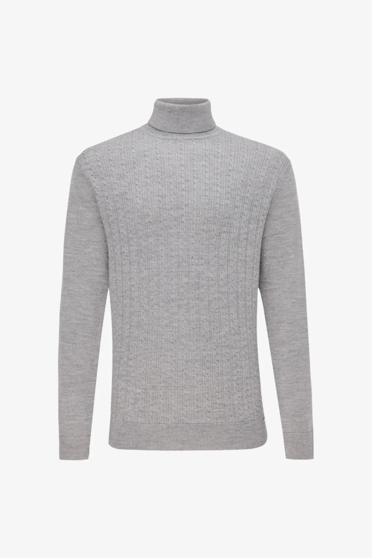 Cable Rollneck | Grijs