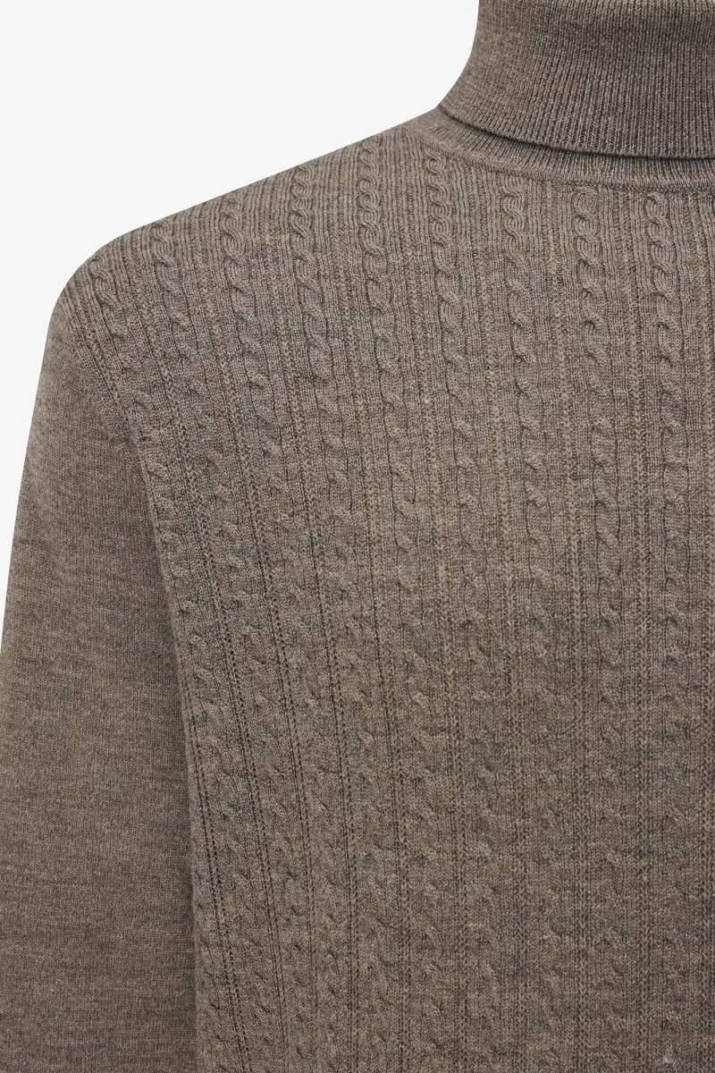 Cable Rollneck | Bruin