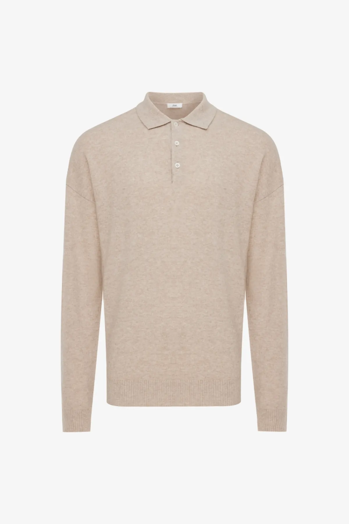 Longsleeve Button Polo | Beige