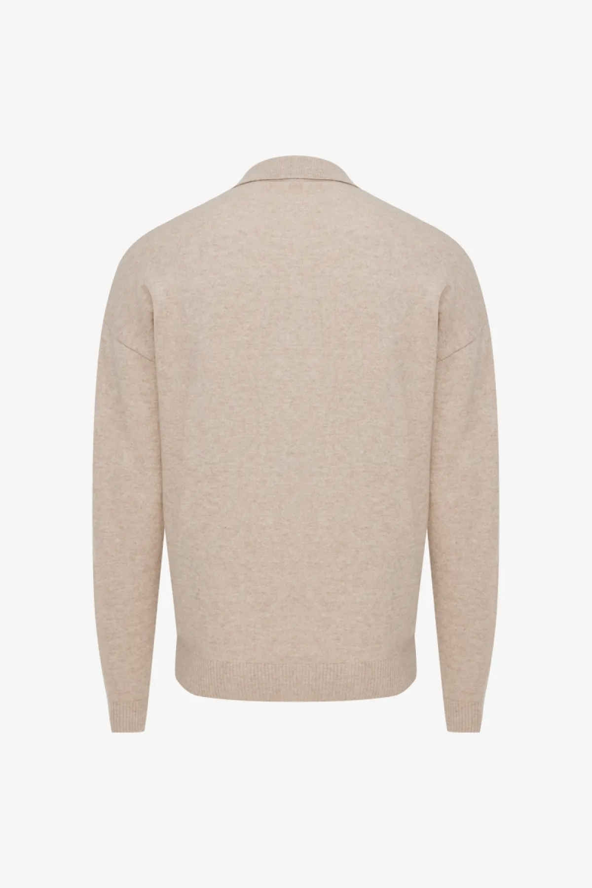 Longsleeve Button Polo | Beige