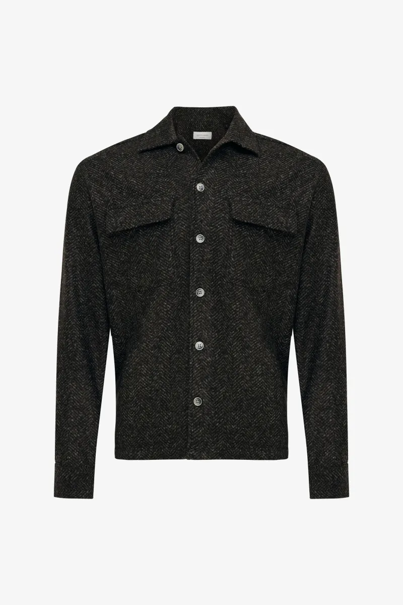 Overshirt Aldo | Donkerbruin