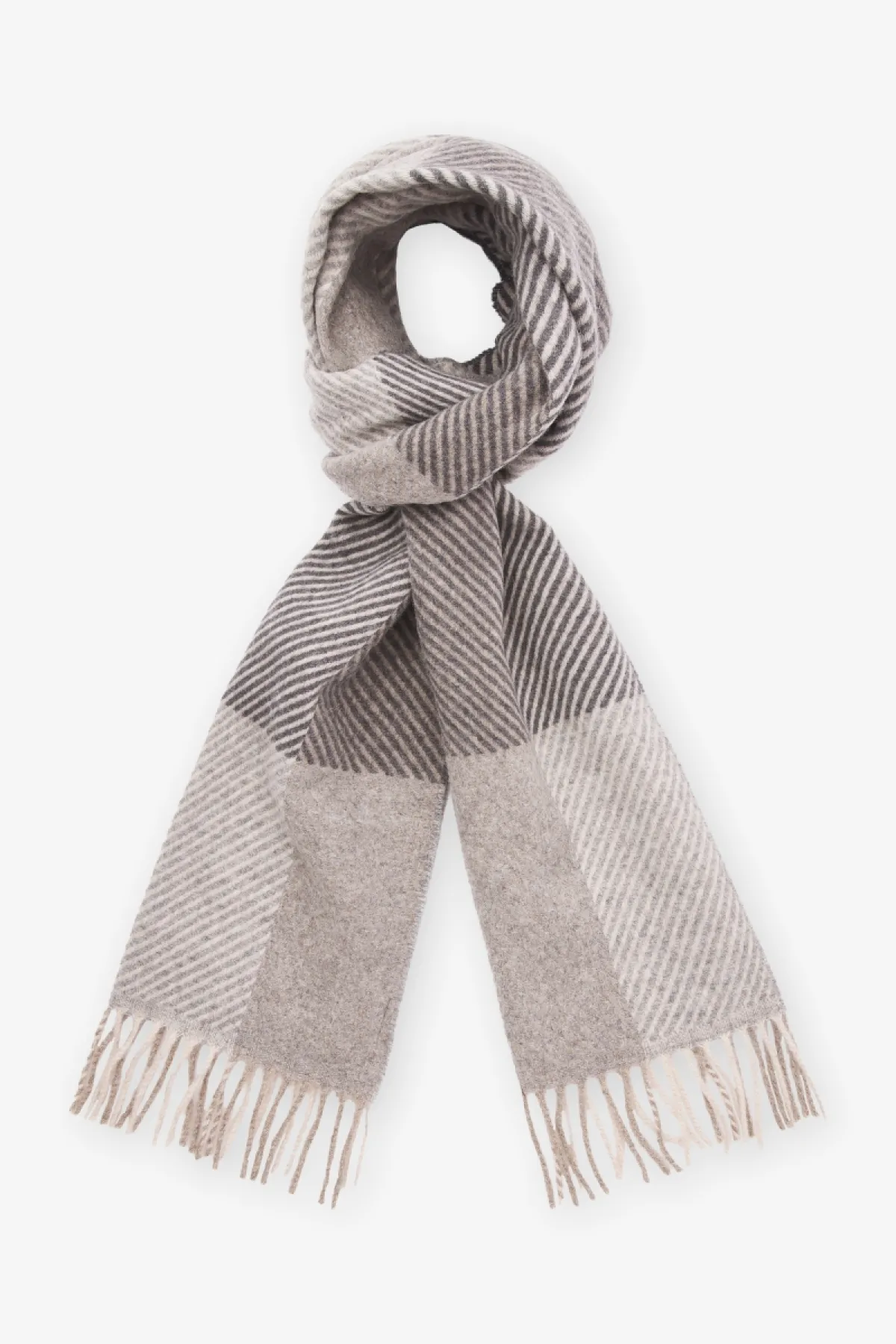 Soft Check Scarf | Beige