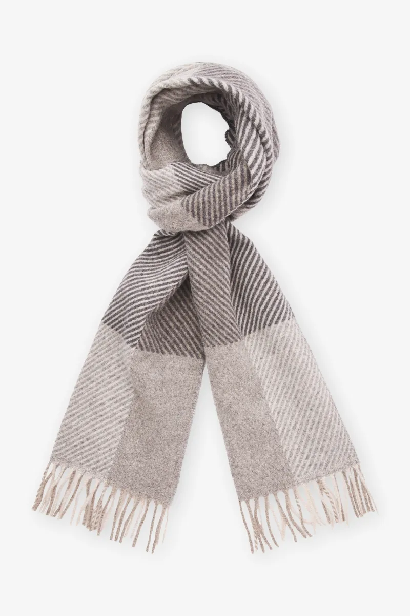 Soft Check Scarf | Beige