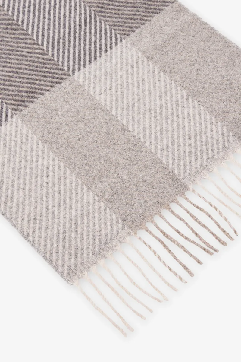 Soft Check Scarf | Beige