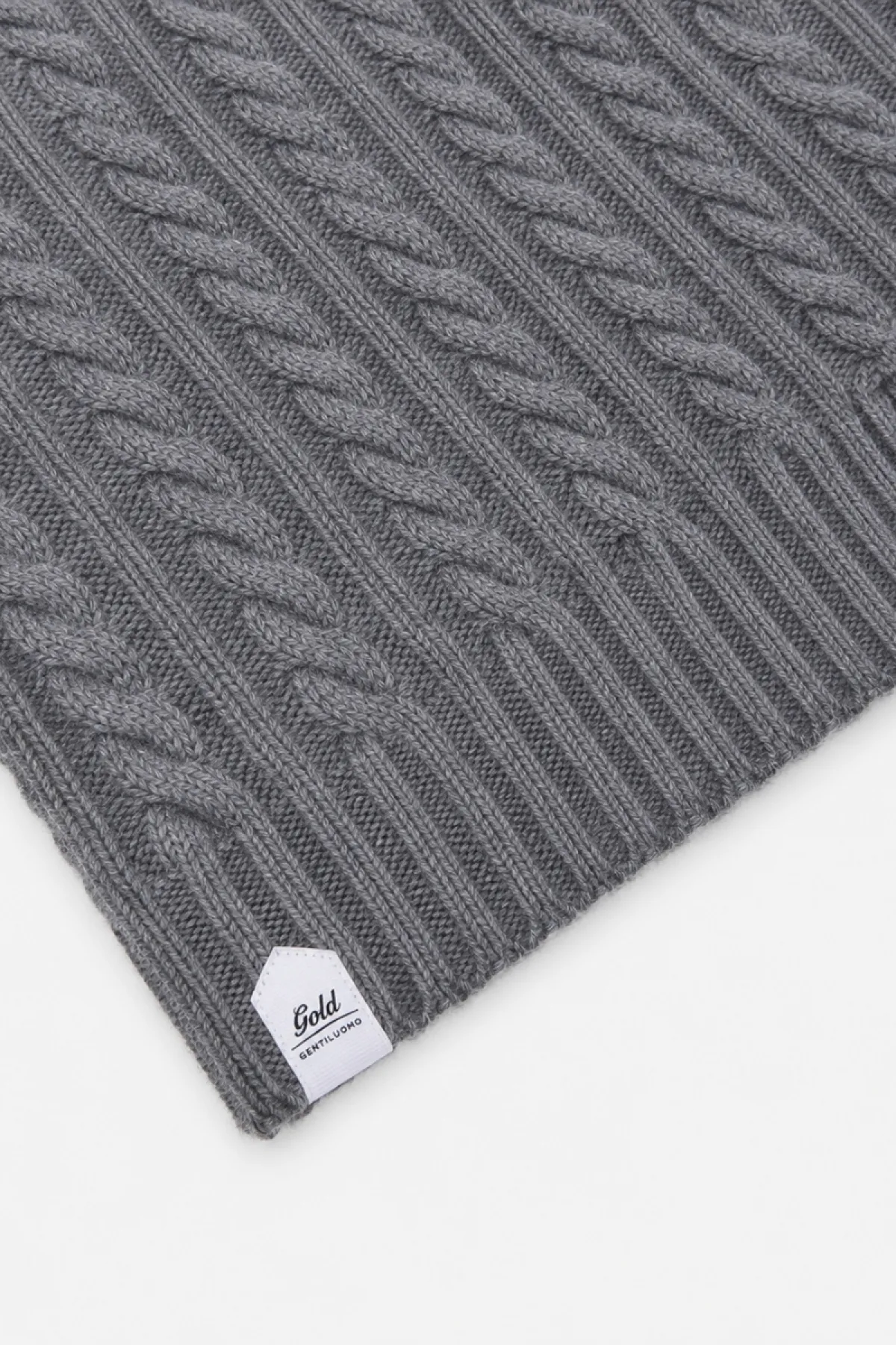 Cable Scarf | Grijs