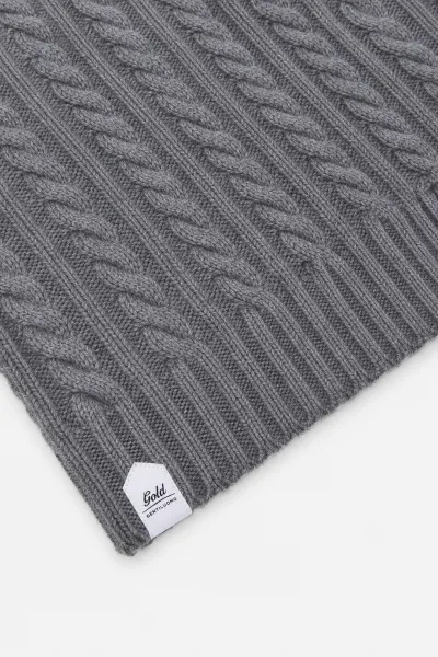 Cable Scarf | Grijs