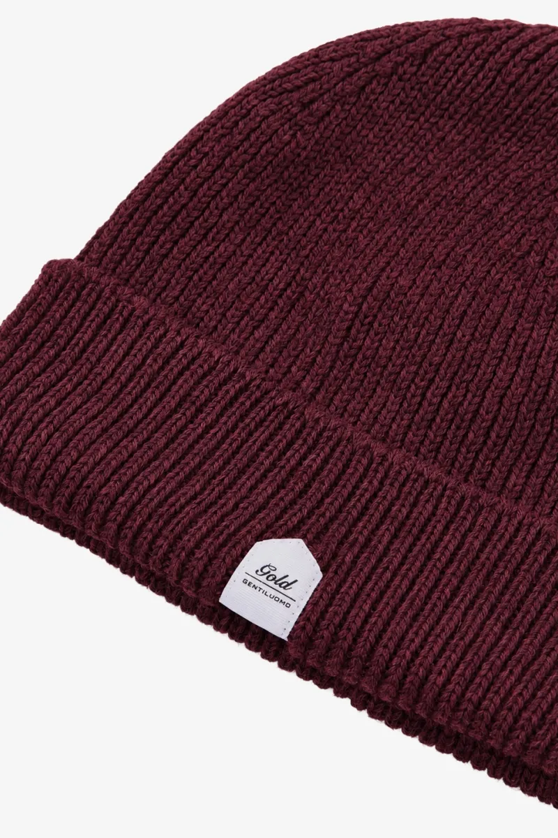 Knitted Beanie | Bordeaux