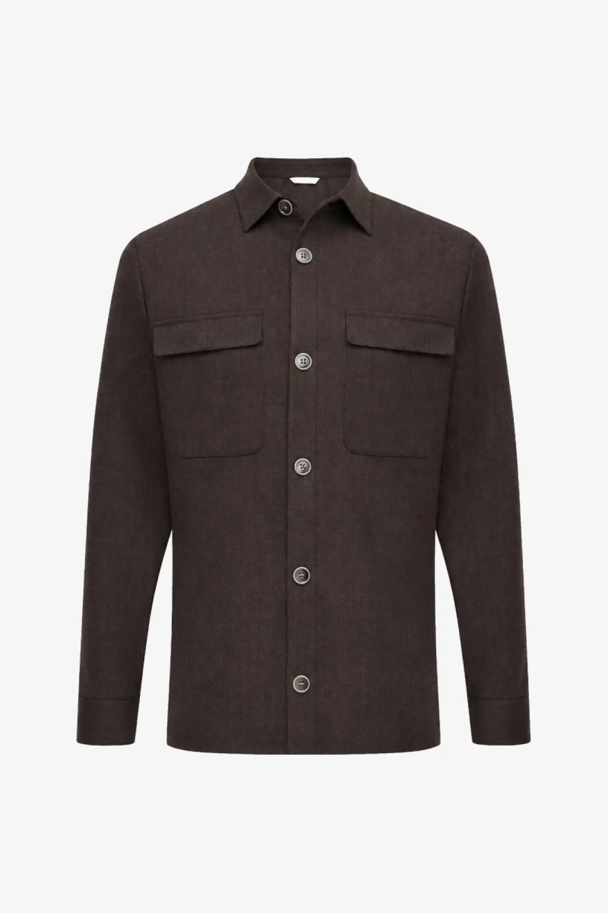 Overshirt Remo | Donkerbruin