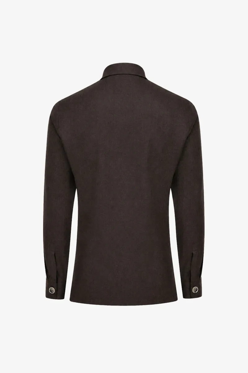 Overshirt Remo | Donkerbruin