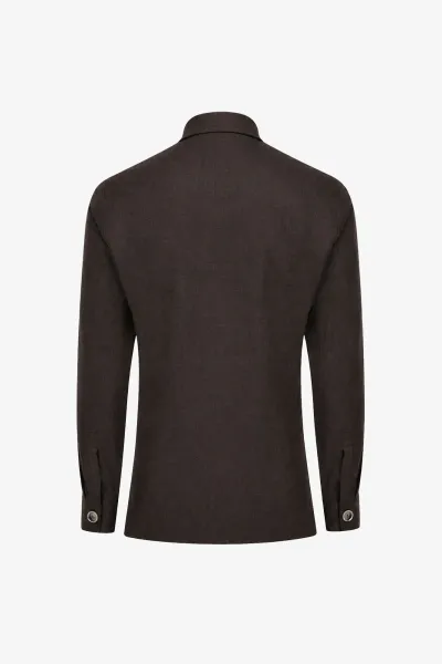 Overshirt Remo | Donkerbruin