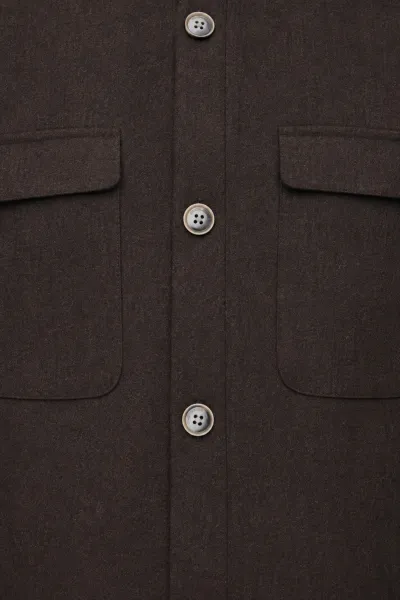 Overshirt Remo | Donkerbruin