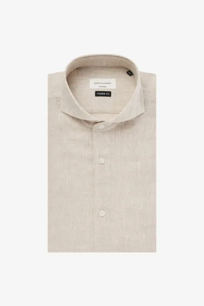 Linnen Overhemd | Beige