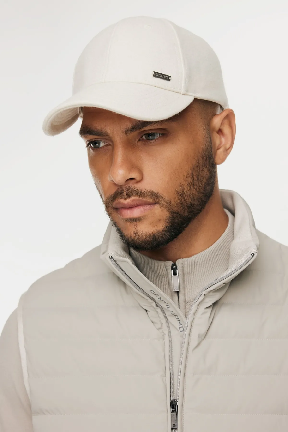 Brushed Baseball Cap | Off White