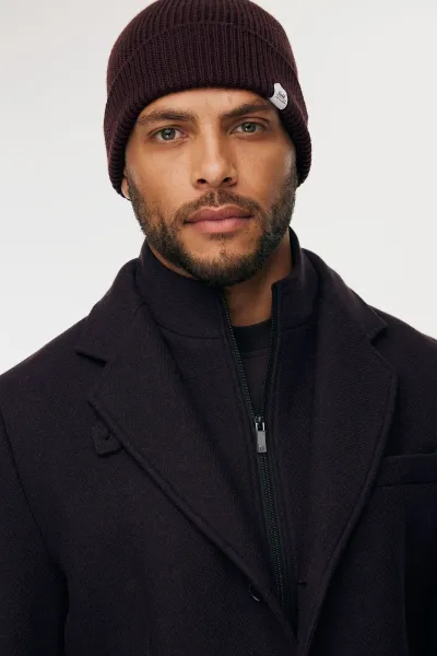 Knitted Beanie | Bordeaux