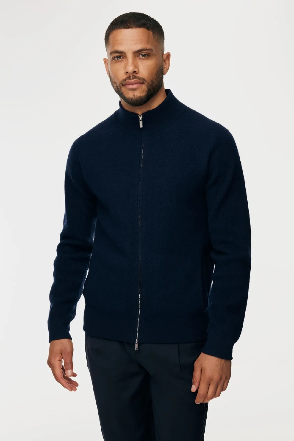 Zip Jacket | Donkerblauw