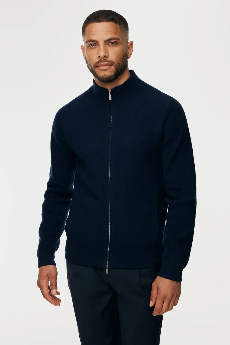Zip Jacket | Donkerblauw