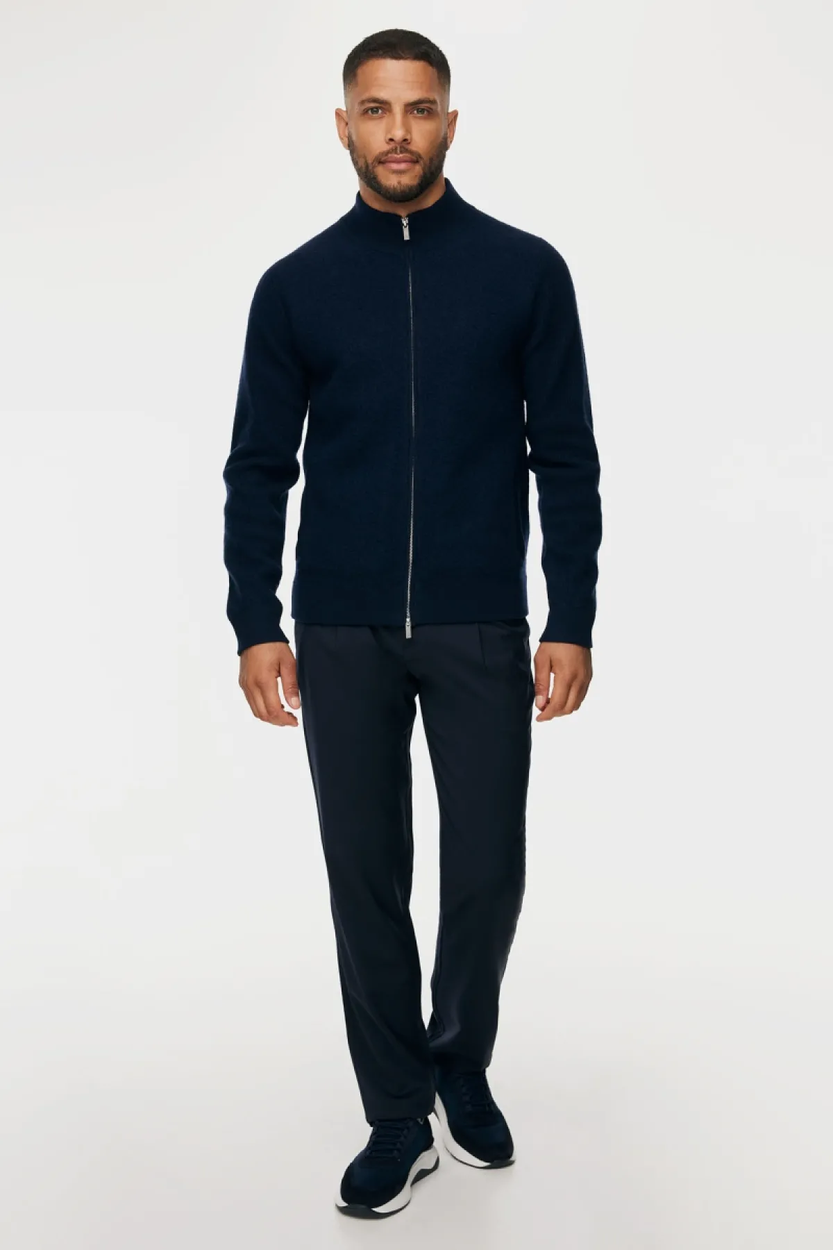Zip Jacket | Donkerblauw
