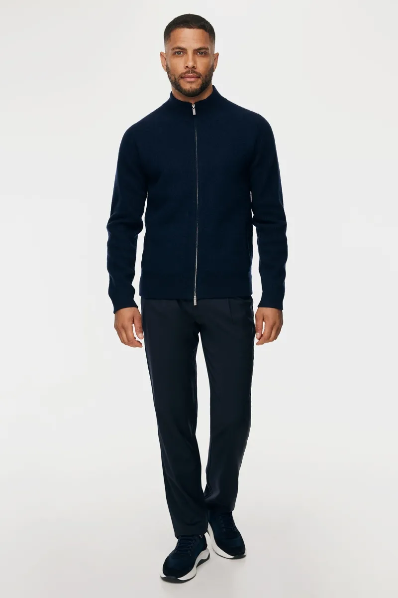 Zip Jacket | Donkerblauw