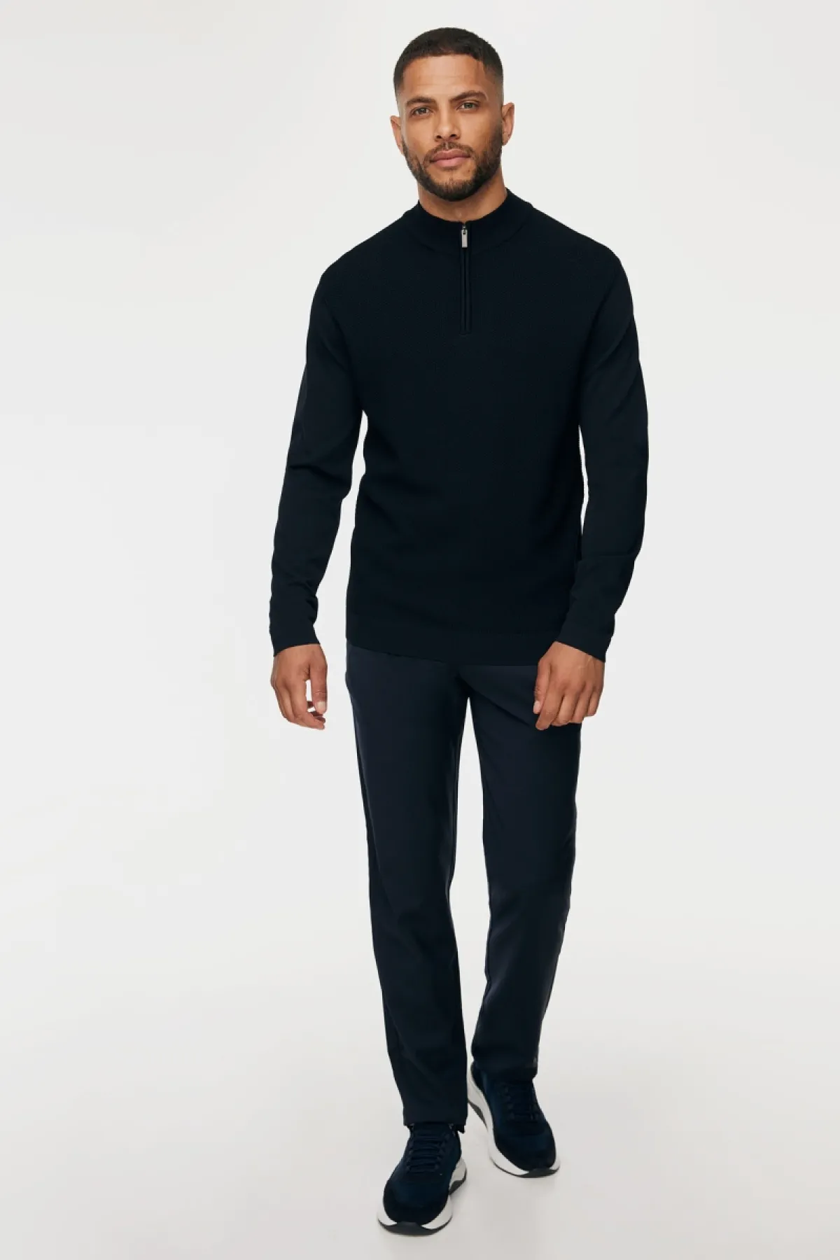 Turtle Half Zip | Donkerblauw