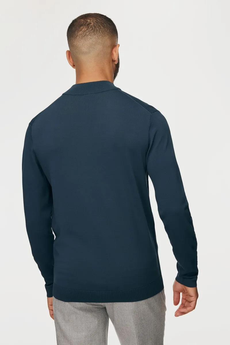 Turtle Half Zip | Blauw