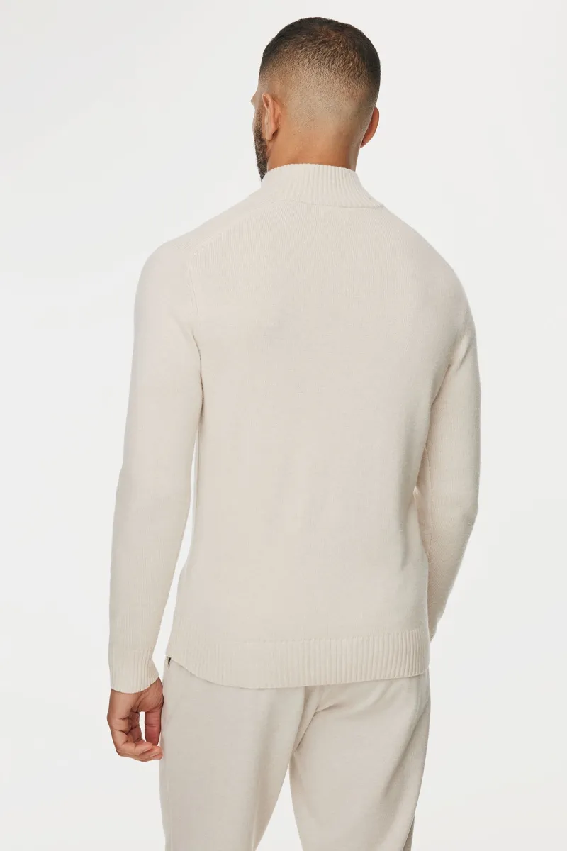 Buttoned Turtle Zip | Off White
