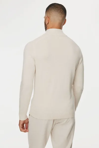 Buttoned Turtle Zip | Off White