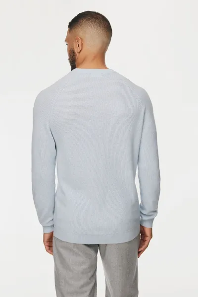 Knitted Roundneck | Lichtblauw