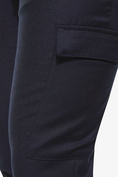 Wollen cargo broek donkerblauw