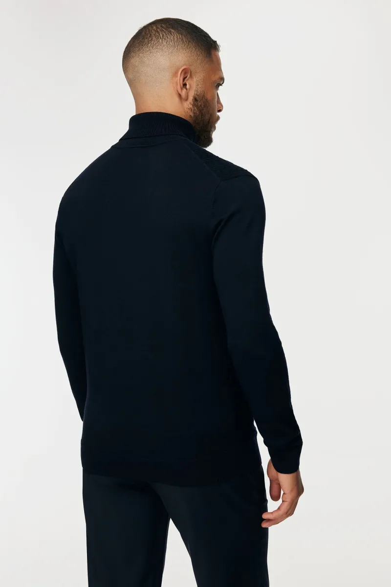 Cable Rollneck | Donkerblauw