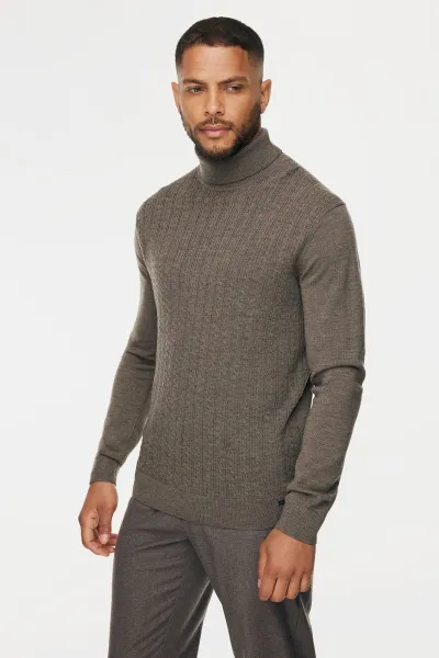 Cable Rollneck | Bruin