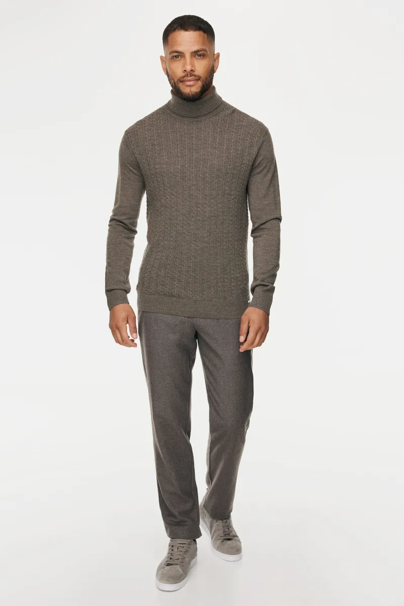 Cable Rollneck | Bruin