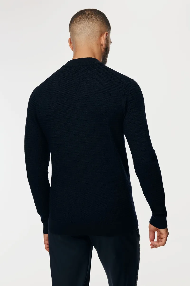 Structured Turtleneck | Donkerblauw