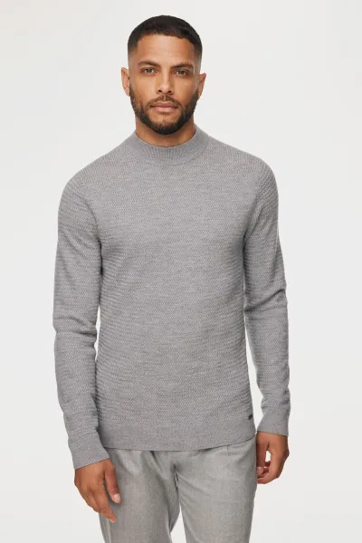 Structured Turtleneck | Grijs