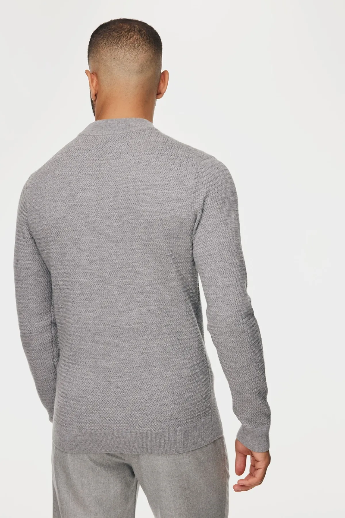 Structured Turtleneck | Grijs