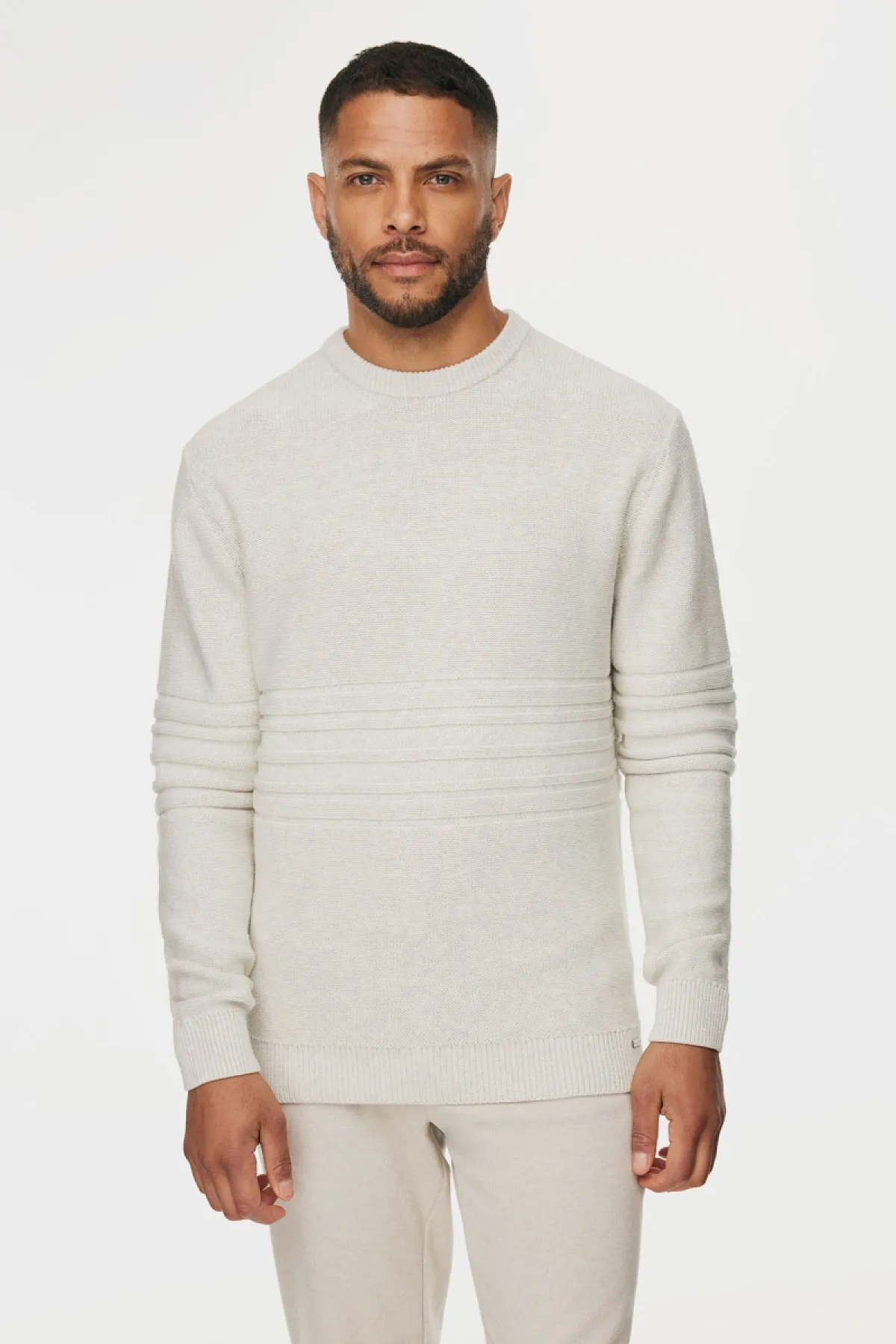 Textured Roundneck | Off White