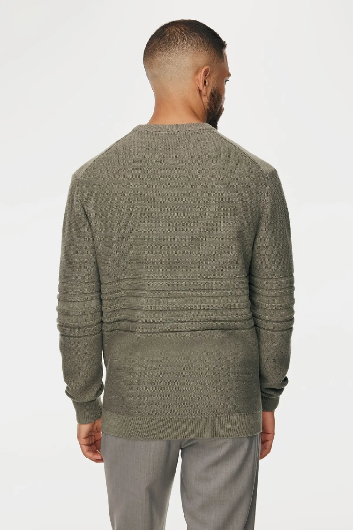 Textured Roundneck | Groen