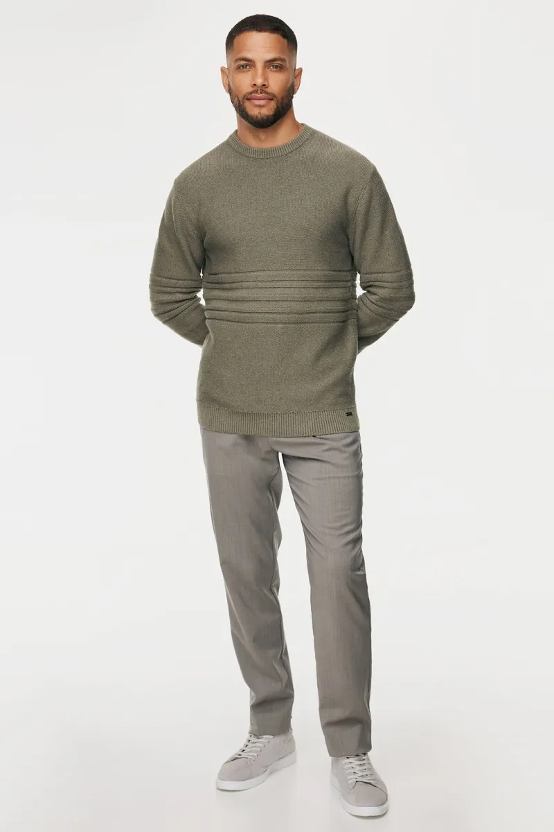 Textured Roundneck | Groen