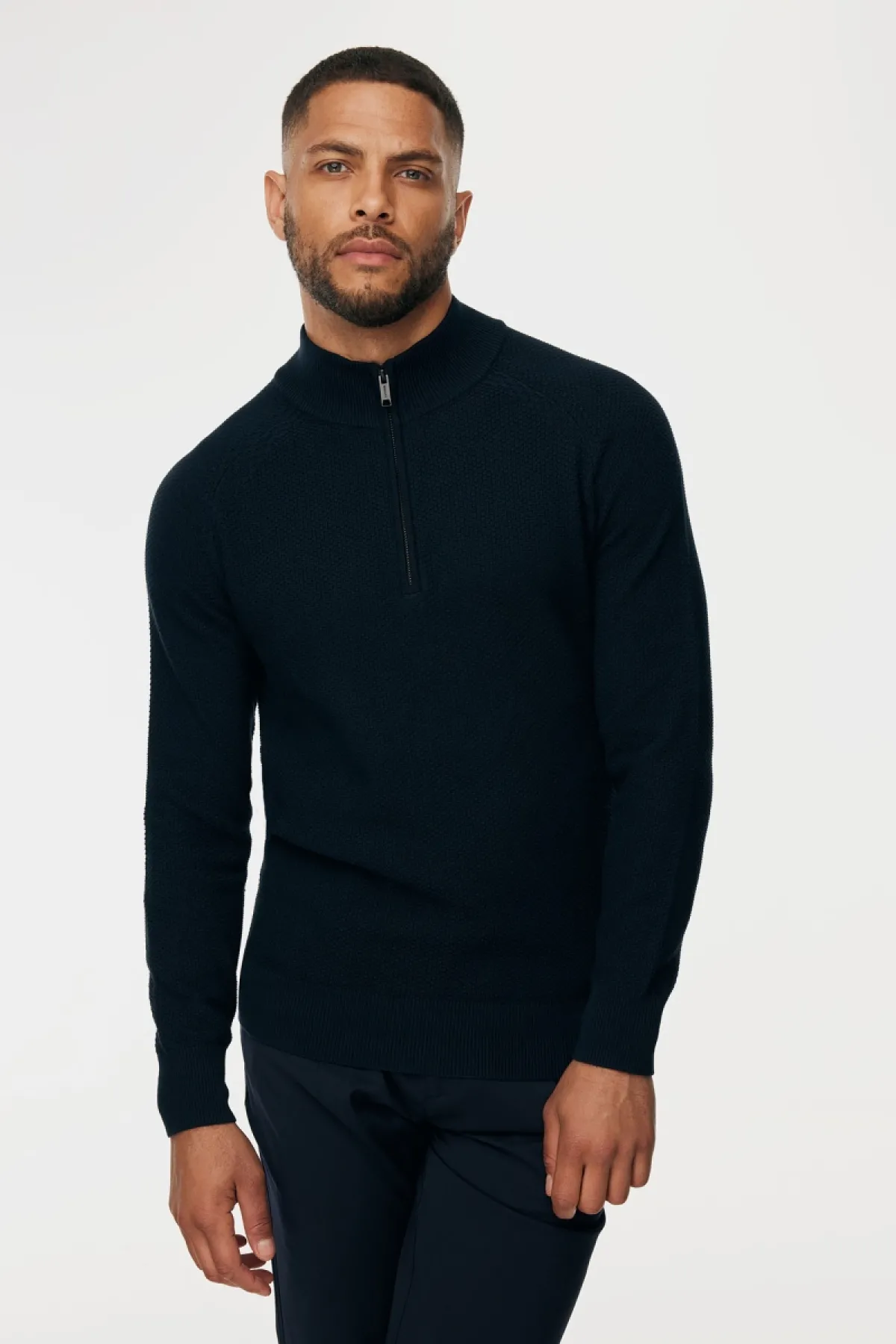 Structured Turtle Zip | Donkerblauw