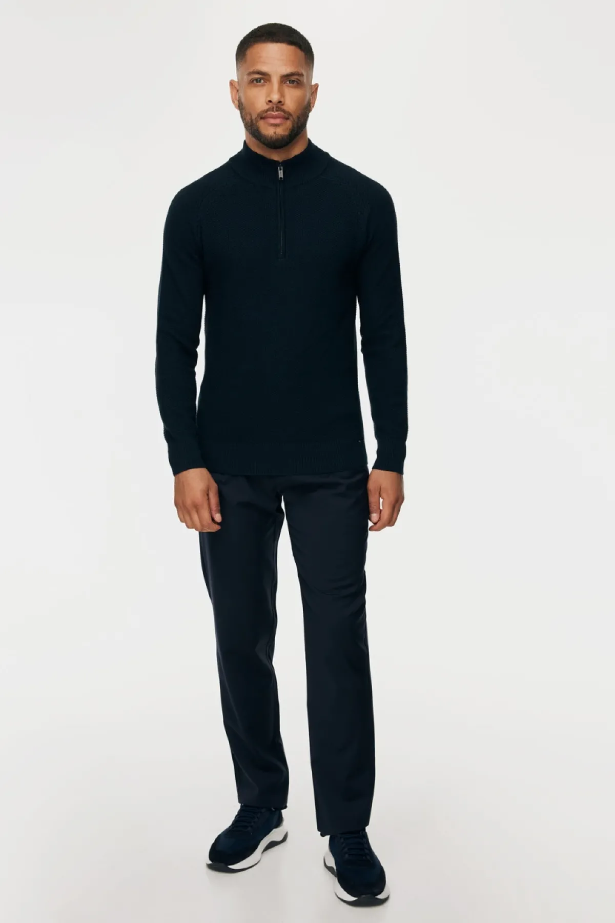 Structured Turtle Zip | Donkerblauw