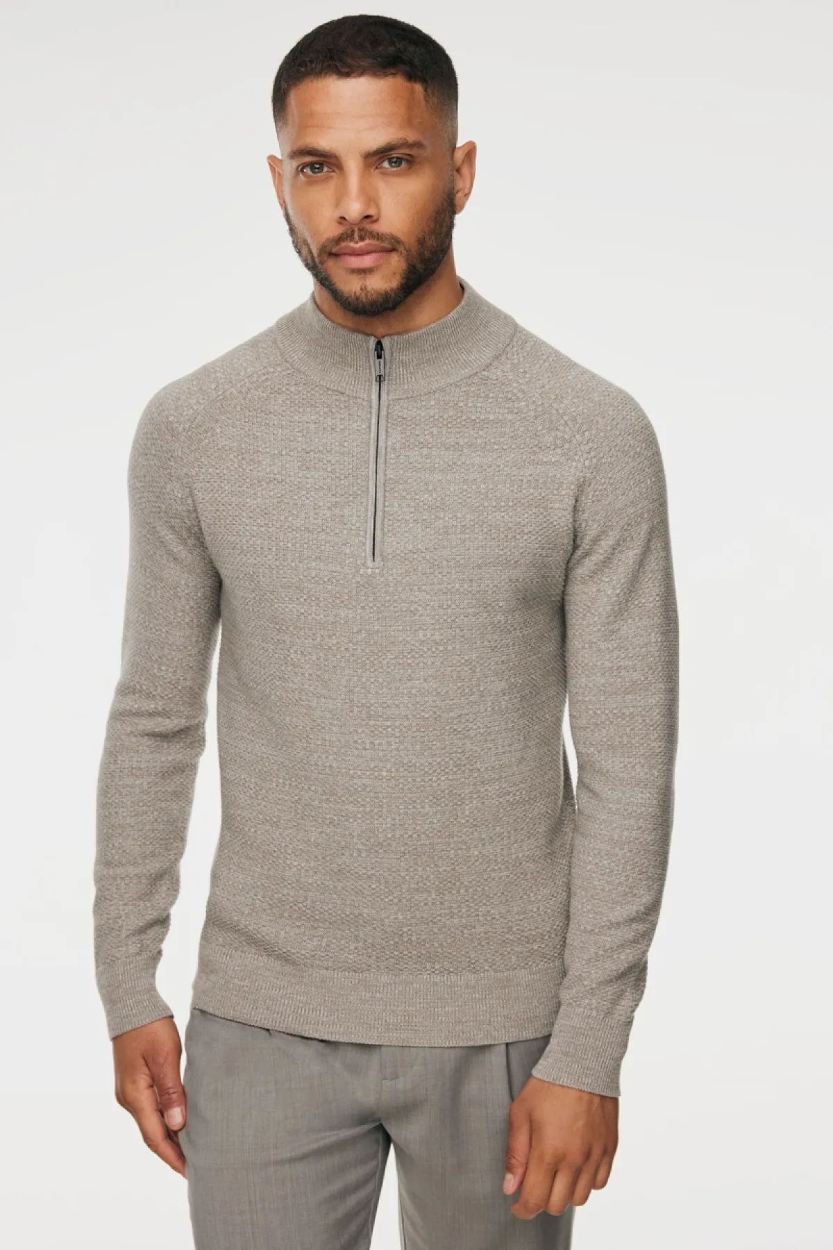 Structured Turtle Zip | Beige