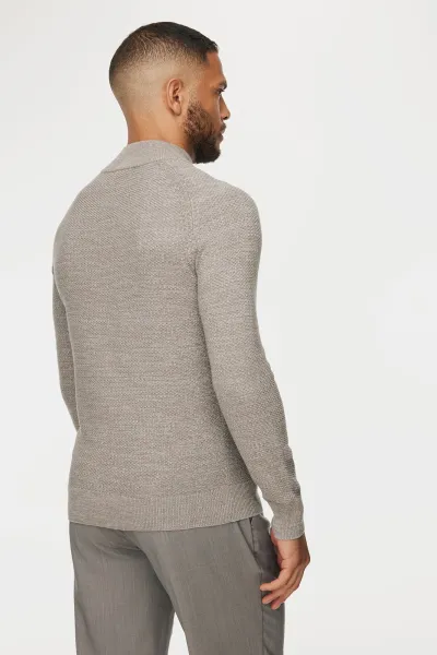 Structured Turtle Zip | Beige