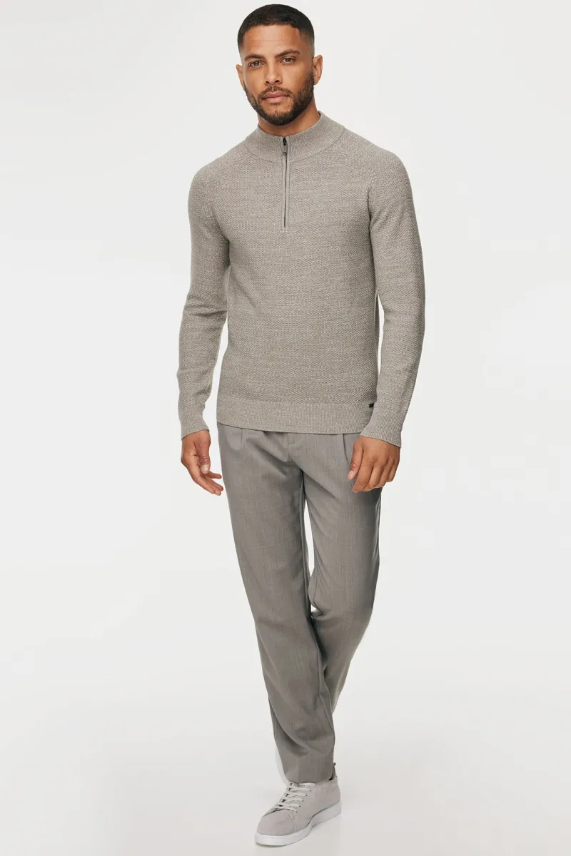 Structured Turtle Zip | Beige