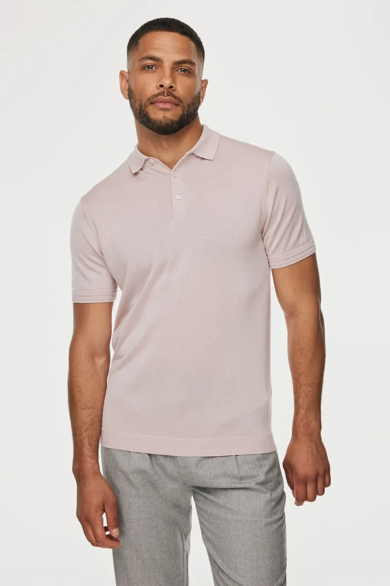 Button Polo | Roze