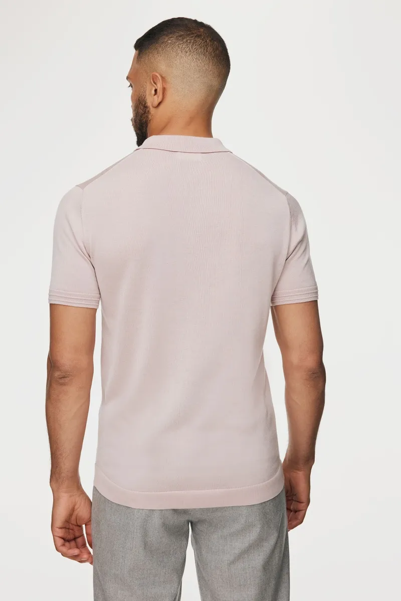 Button Polo | Roze