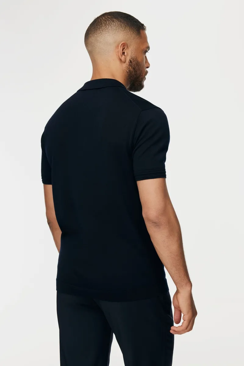 Button Polo | Donkerblauw