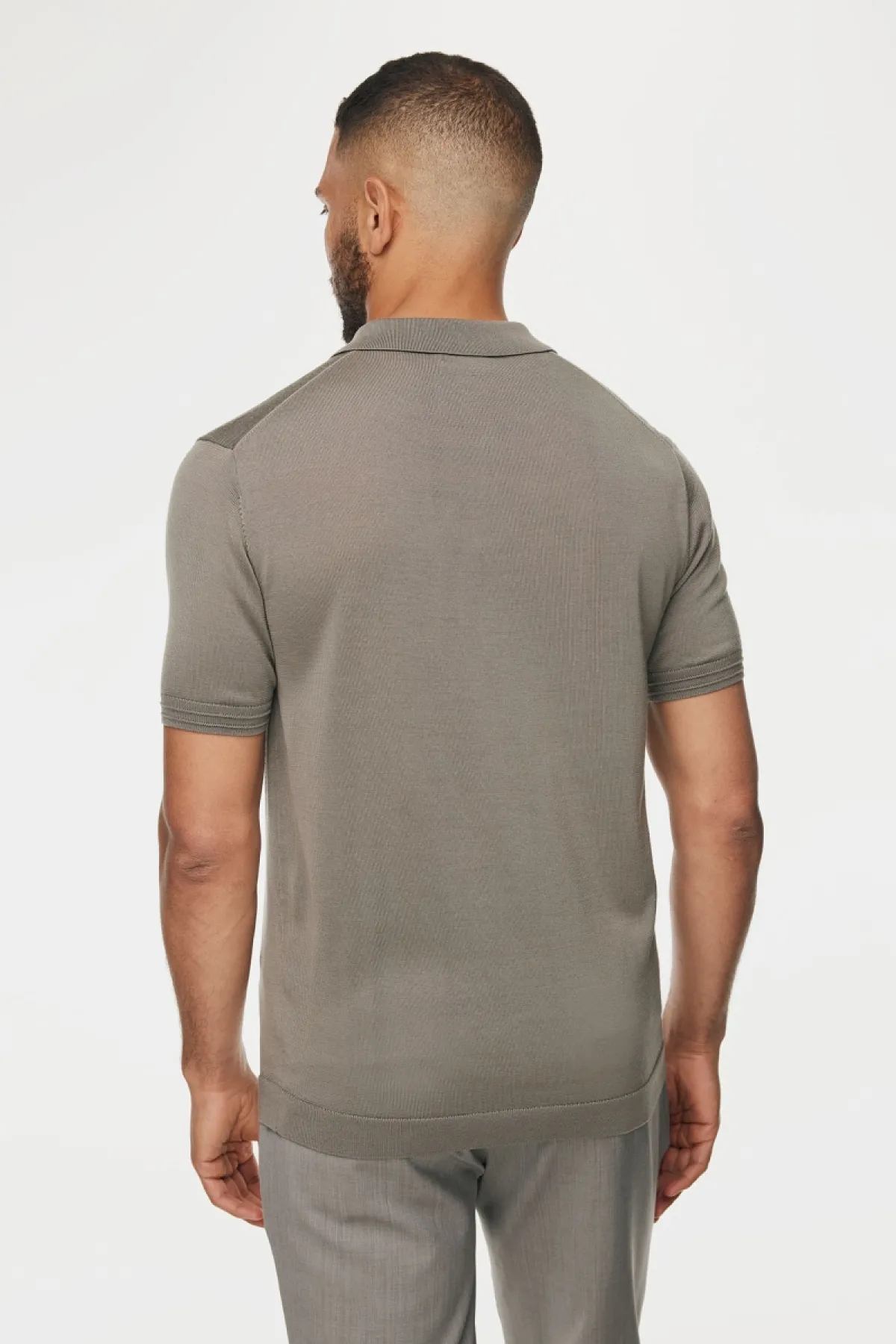 Button Polo | Taupe
