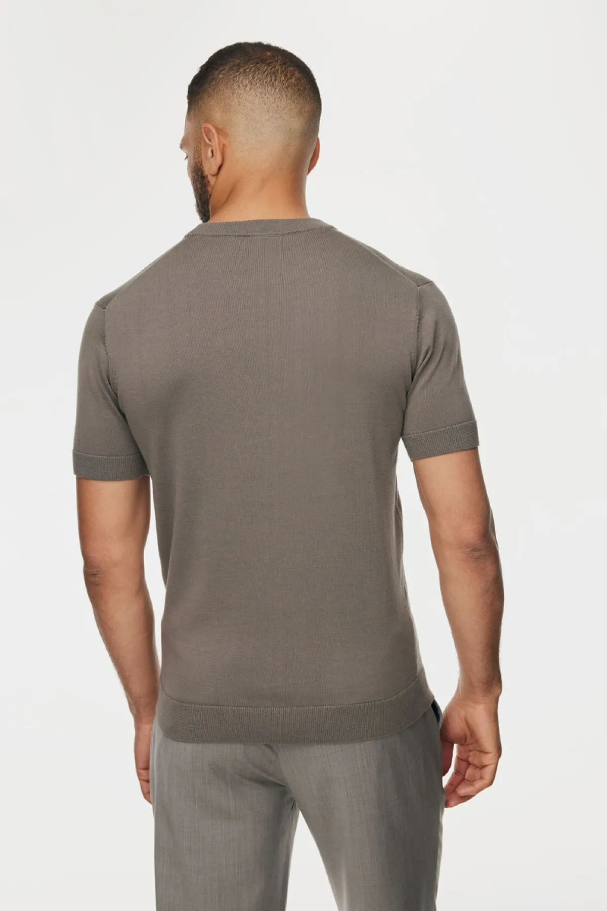 Roundneck T-shirt | Taupe